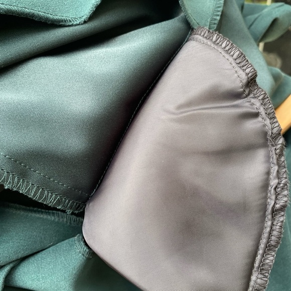 VINTAGE 90s DARK GREEN BLAZER JACKET | OVERSIZED BUTTON FRONT | 48” WAIST | XL - Picture 9 of 12